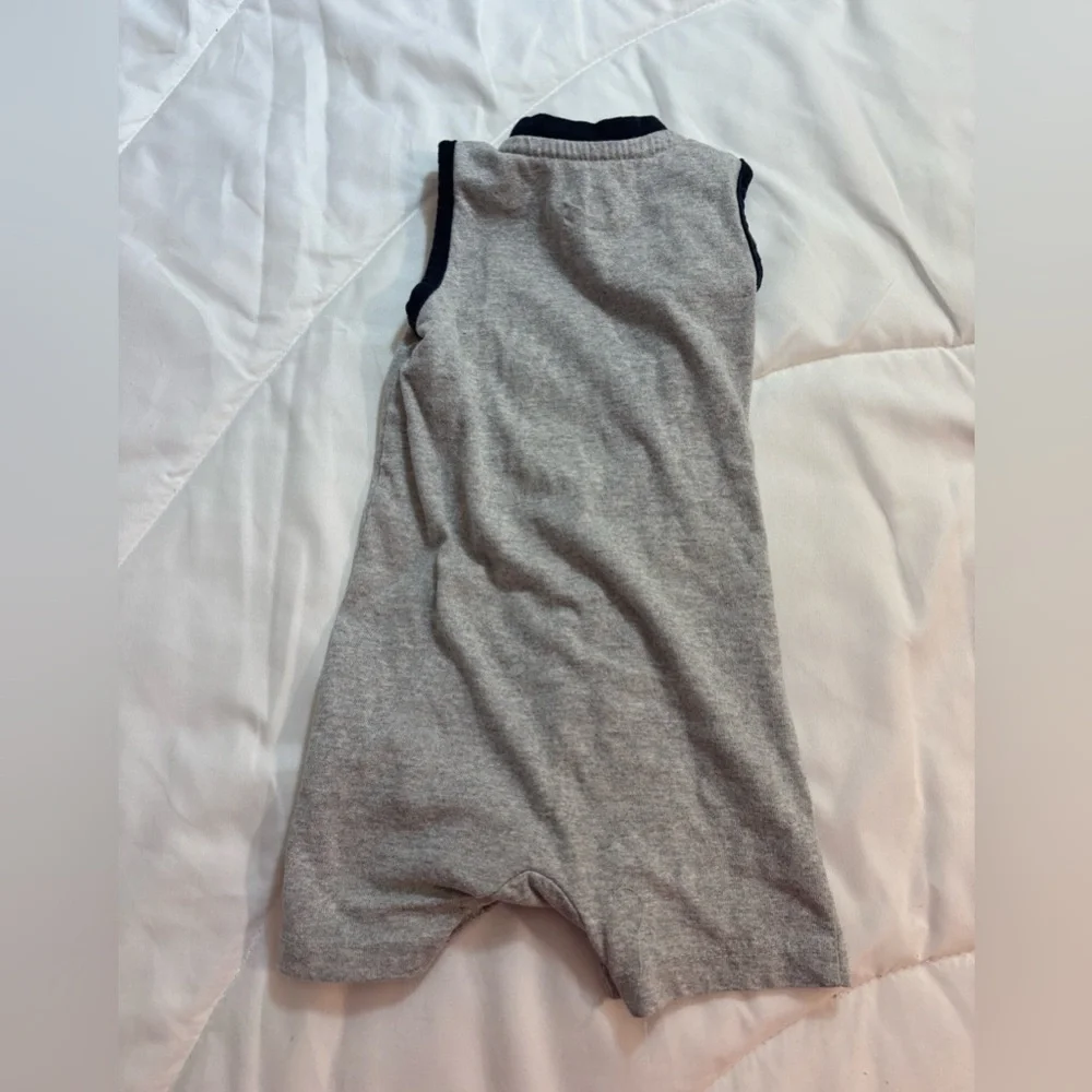 Lee Gray Sleeveless Bodysuit outfit romper with Surfboard Summer Design 18 month